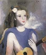 Marie Laurencin The Girl take t he guitar oil painting reproduction